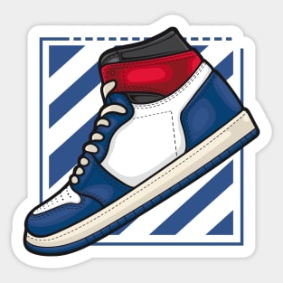 AJ 1 High Union Storm Blue Sneaker Sticker